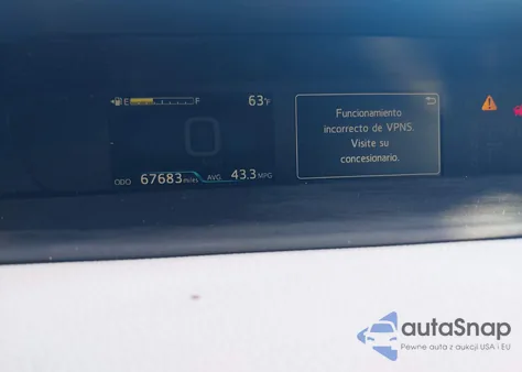 2021 Toyota Prius Le from USA, damaged, VIN JTDKAMFUXM3143369